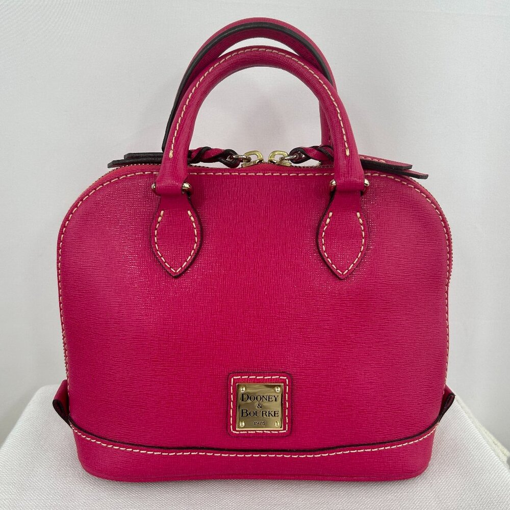 Dooney & Bourke Fuchsia Hot Pink Satchel Bag Girly Bitsy